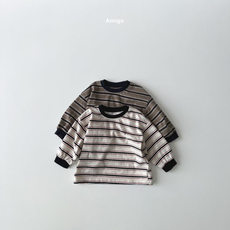 Amigo - Korean Baby Fashion - #babyoninstagram - Momo Stripe Tee - 2