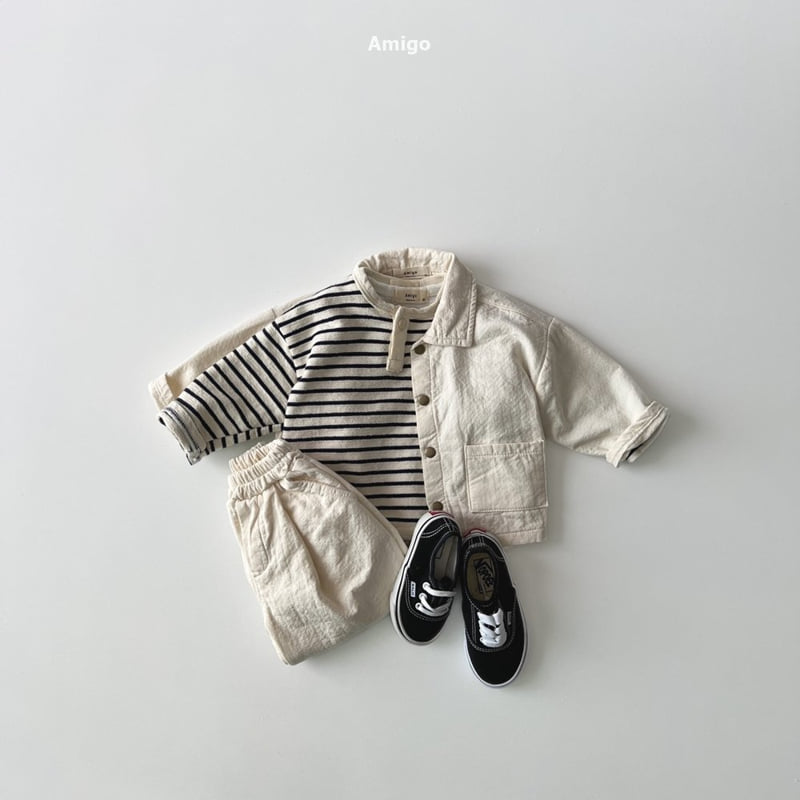 Amigo - Korean Baby Fashion - #babyoninstagram - Embossed Jacket - 11