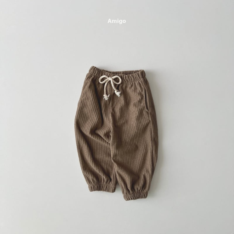 Amigo - Korean Baby Fashion - #babyootd - Winnie Ribbed Terry Pants - 5
