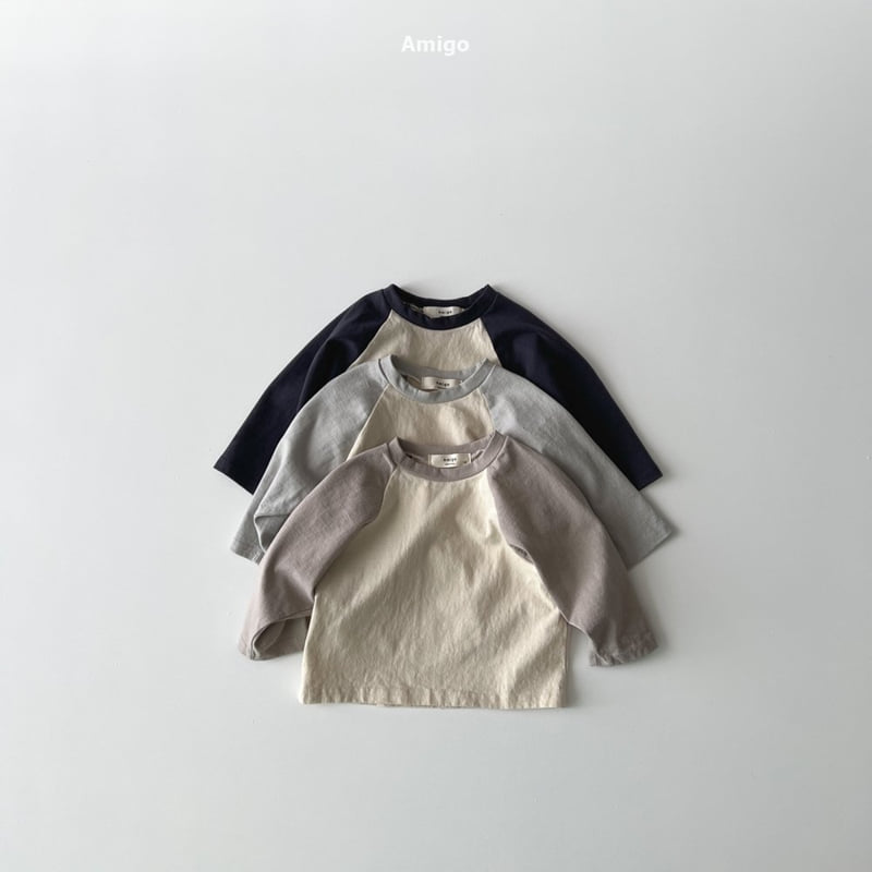 Amigo - Korean Baby Fashion - #babyootd - Over Raglan Tee - 3