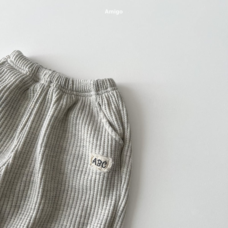 Amigo - Korean Baby Fashion - #babyootd - Waffle Patch Pants - 7