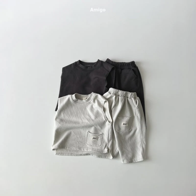 Amigo - Korean Baby Fashion - #babyootd - ABC Vest - 5