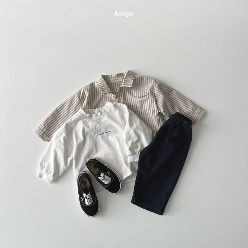 Amigo - Korean Baby Fashion - #babyootd - Stripe Shirt - 10