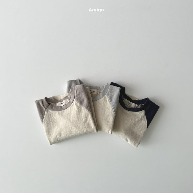 Amigo - Korean Baby Fashion - #babyoutfit - Over Raglan Tee - 5