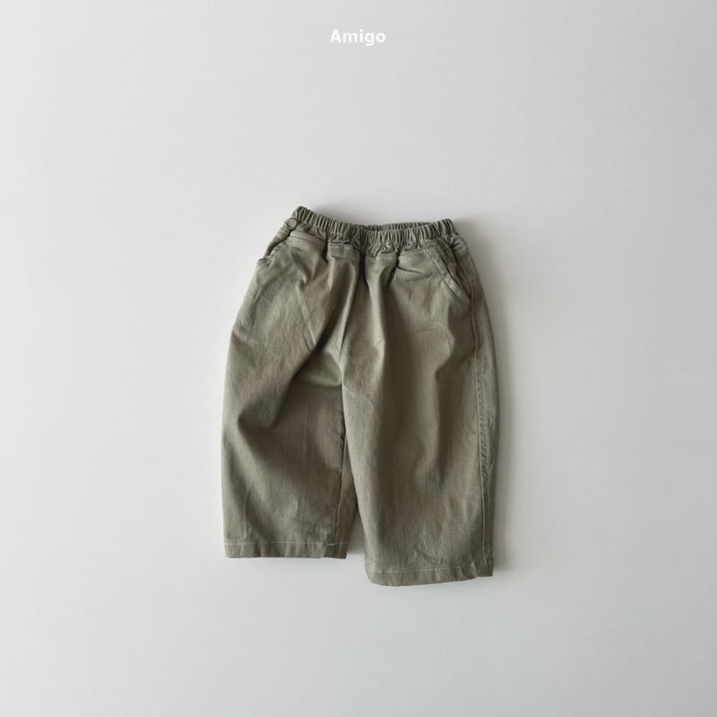 Amigo - Korean Baby Fashion - #babyoutfit - Stitched Span Pants - 3