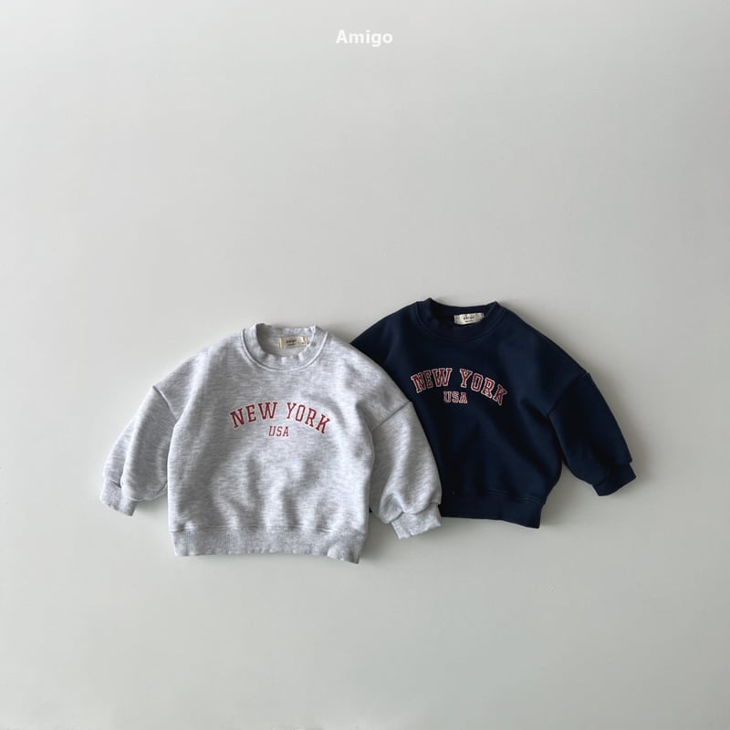 Amigo - Korean Baby Fashion - #babyoutfit - New York Sweatshirts