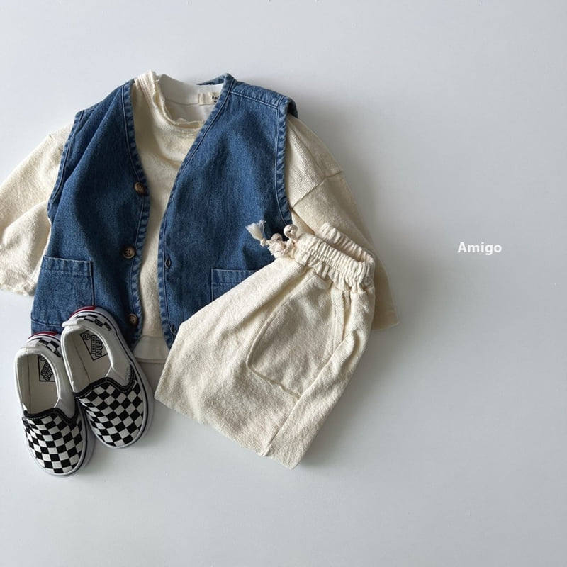 Amigo - Korean Baby Fashion - #babyoutfit - Pocket Tee - 12