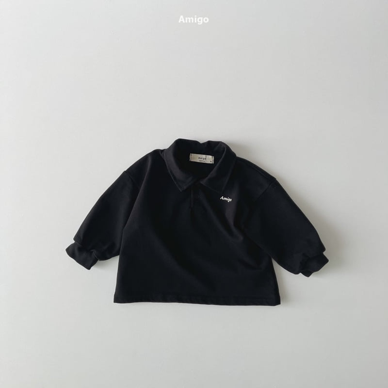 Amigo - Korean Baby Fashion - #babyoutfit - A Collar Tee - 7