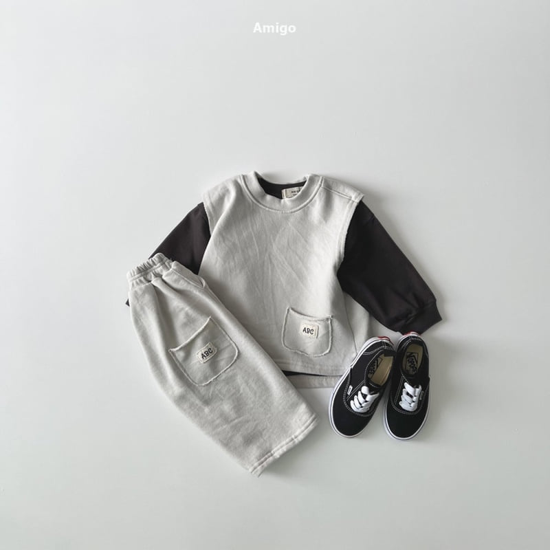 Amigo - Korean Baby Fashion - #babyoutfit - ABC Vest - 6