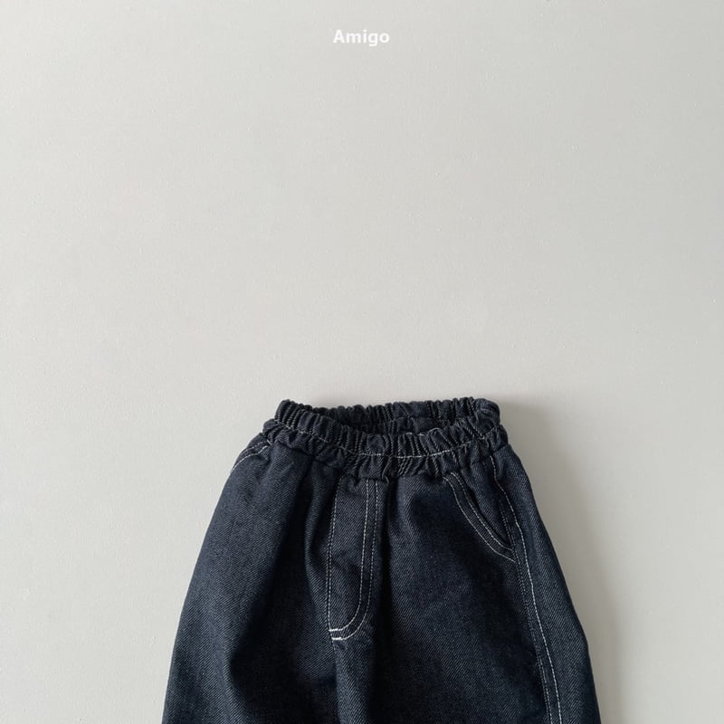Amigo - Korean Baby Fashion - #babyoutfit - Trump Denim Pants - 3