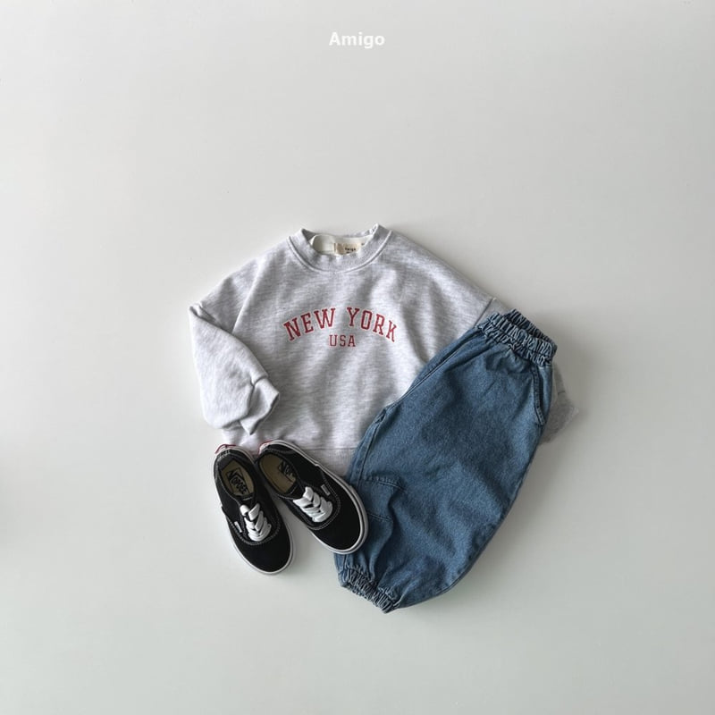 Amigo - Korean Baby Fashion - #babyoutfit - Dart Denim Jogger Pants - 12