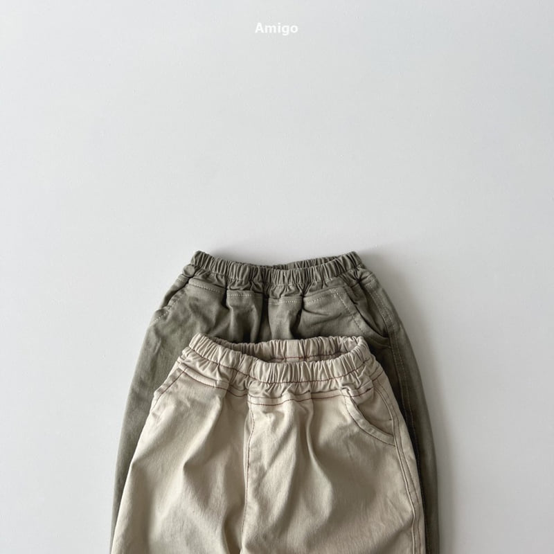 Amigo - Korean Baby Fashion - #babywear - Stitched Span Pants - 5