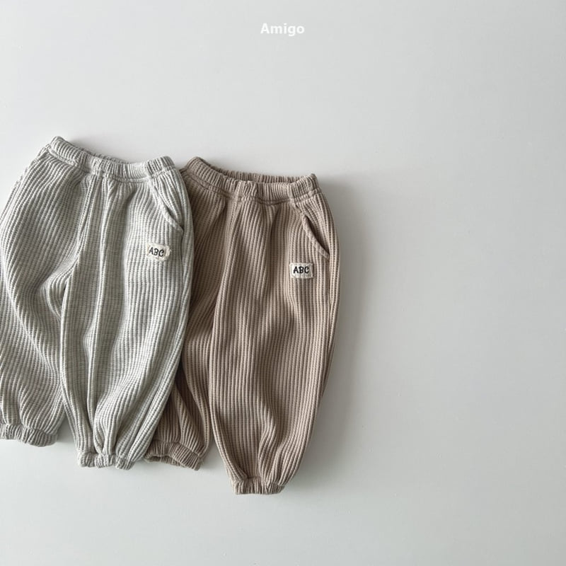Amigo - Korean Baby Fashion - #babywear - Waffle Patch Pants - 10