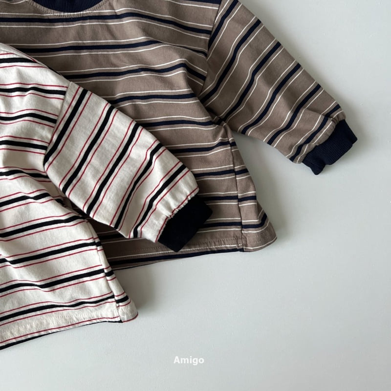 Amigo - Korean Baby Fashion - #babywear - Momo Stripe Tee - 6