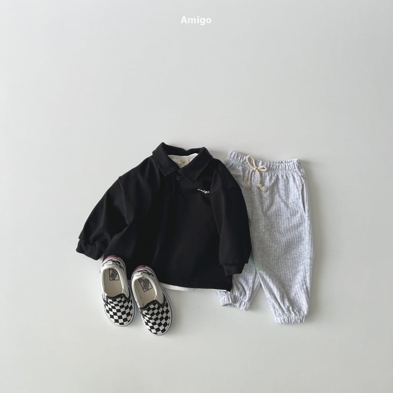Amigo - Korean Baby Fashion - #onlinebabyboutique - Winnie Ribbed Terry Pants - 9
