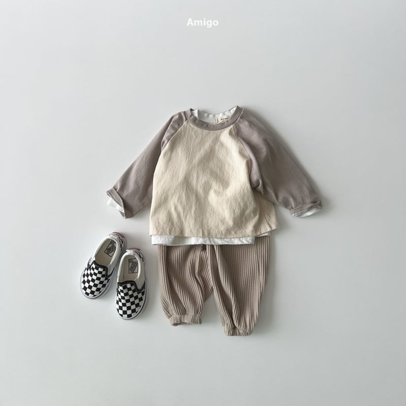 Amigo - Korean Baby Fashion - #onlinebabyboutique - Waffle Patch Pants - 11