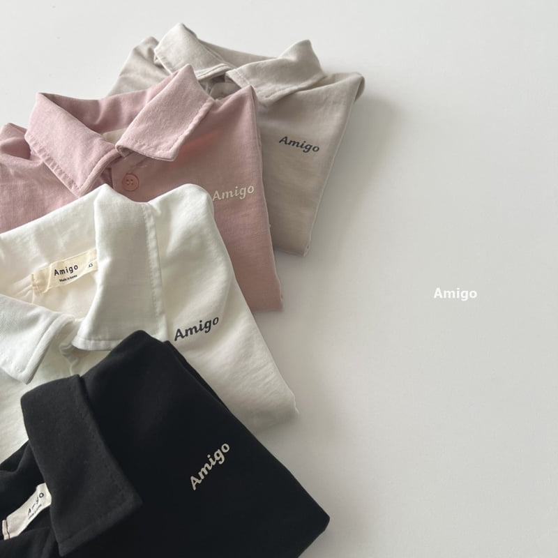 Amigo - Korean Baby Fashion - #onlinebabyboutique - A Collar Tee - 10