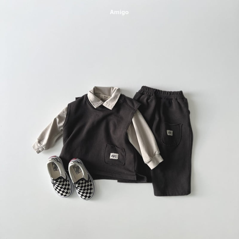 Amigo - Korean Baby Fashion - #onlinebabyboutique - ABC Vest - 9