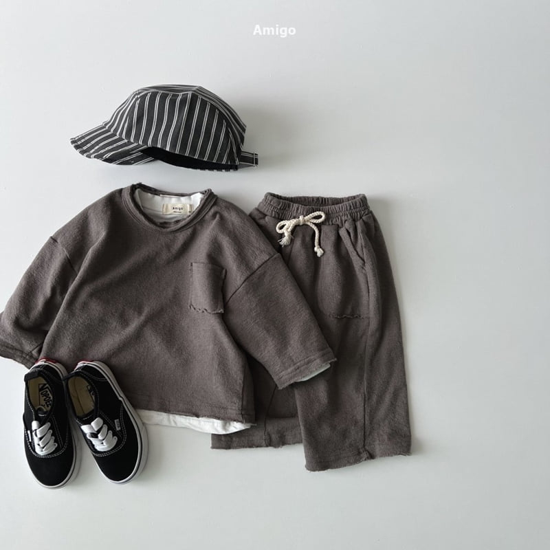 Amigo - Korean Baby Fashion - #onlinebabyboutique - Pocket Pants - 8