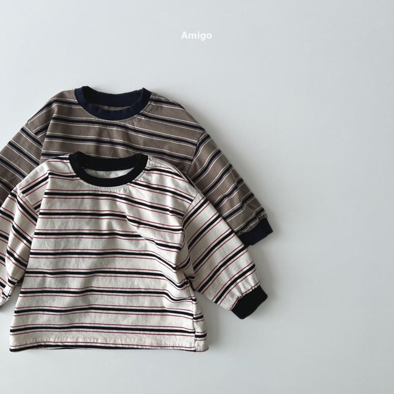 Amigo - Korean Baby Fashion - #onlinebabyboutique - Momo Stripe Tee - 7