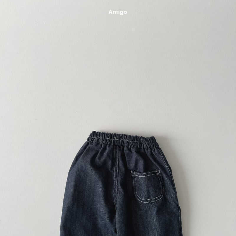 Amigo - Korean Baby Fashion - #onlinebabyboutique - Trump Denim Pants - 6