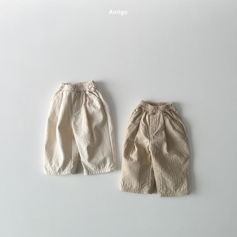 Amigo - Korean Baby Fashion - #onlinebabyboutique - Embossed Pants - 2