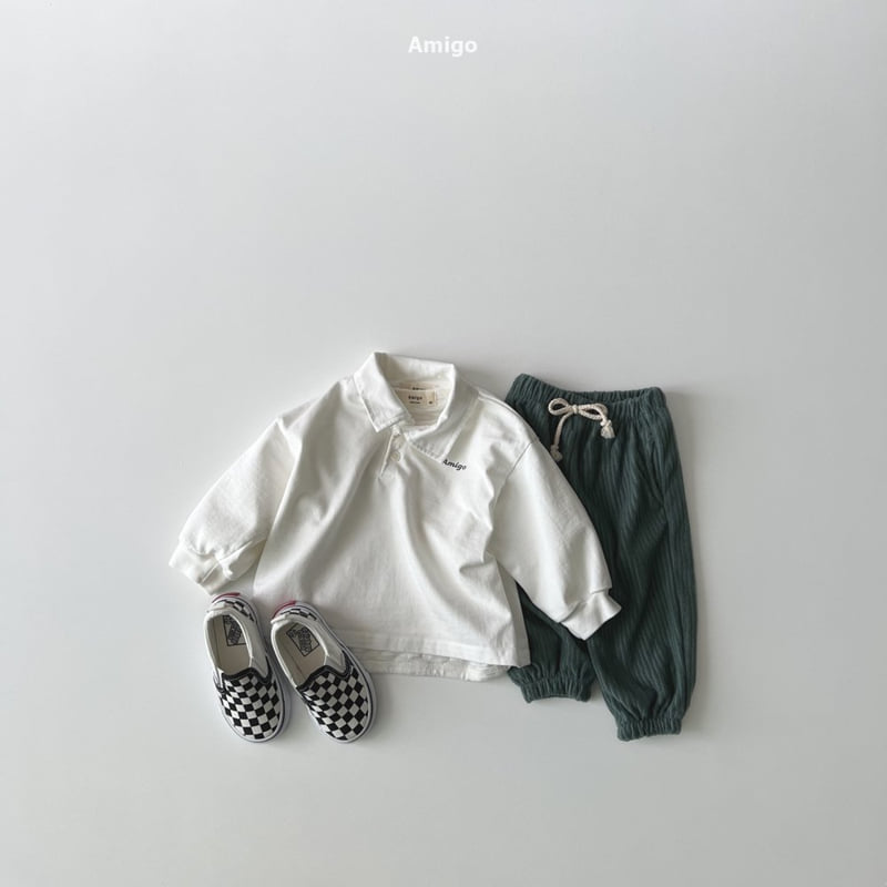 Amigo - Korean Baby Fashion - #onlinebabyshop - Winnie Ribbed Terry Pants - 10