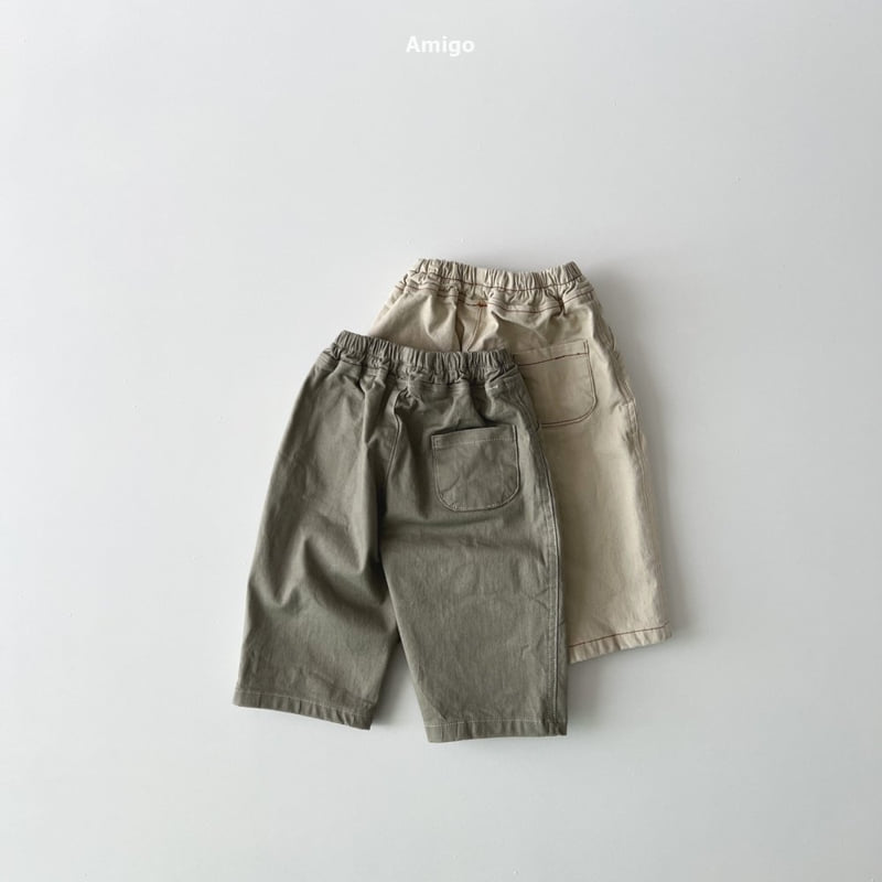 Amigo - Korean Baby Fashion - #onlinebabyshop - Stitched Span Pants - 7