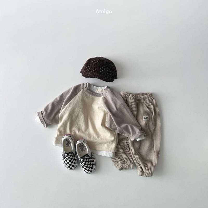 Amigo - Korean Baby Fashion - #onlinebabyshop - Waffle Patch Pants - 12