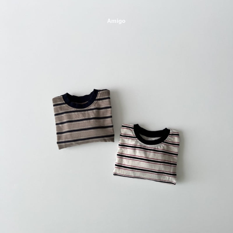 Amigo - Korean Baby Fashion - #onlinebabyshop - Momo Stripe Tee - 8