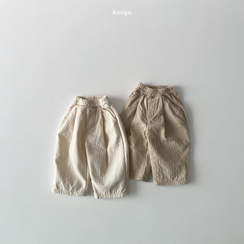 Amigo - Korean Baby Fashion - #onlinebabyshop - Embossed Pants - 3