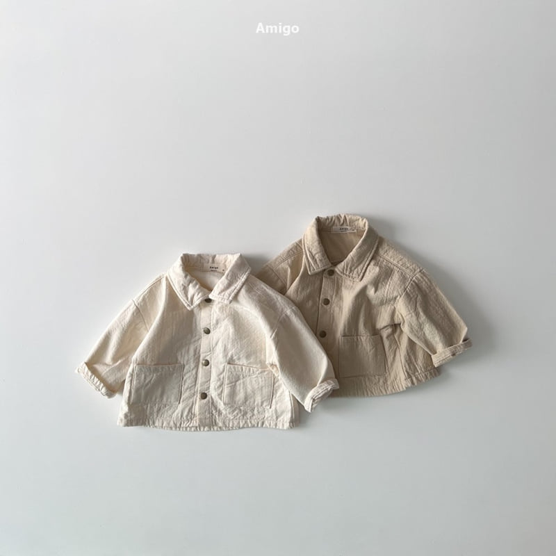 Amigo - Korean Baby Fashion - #onlinebabyshop - Embossed Jacket - 2