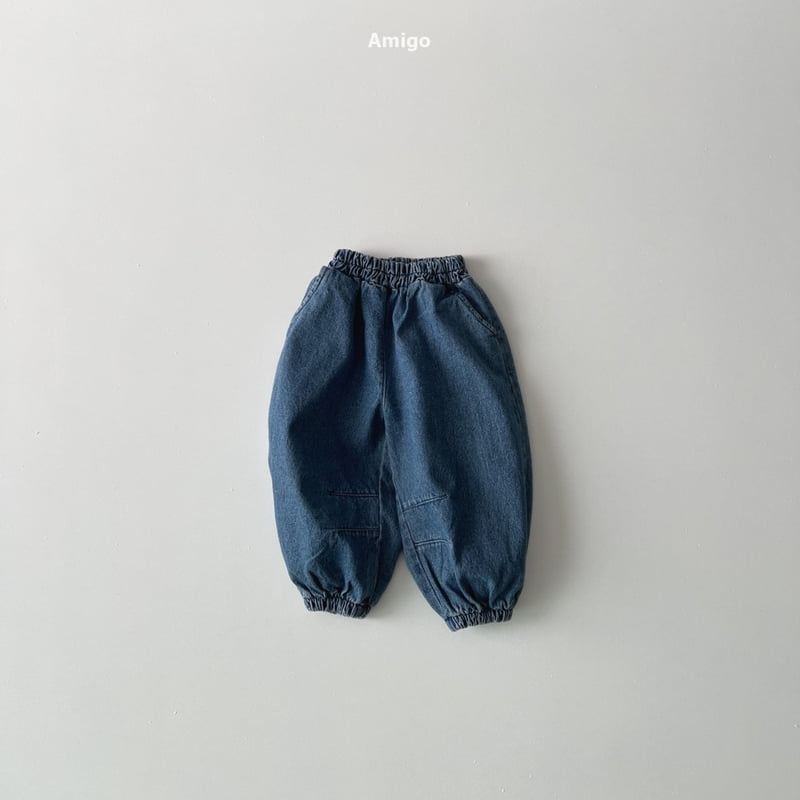 Amigo - Korean Baby Fashion - #onlinebabyshop - Dart Denim Jogger Pants
