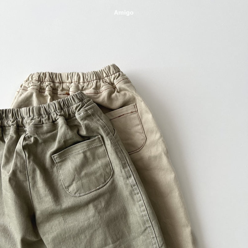 Amigo - Korean Baby Fashion - #smilingbaby - Stitched Span Pants - 8