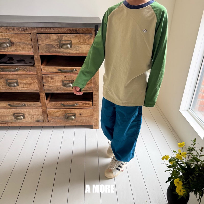 Amore - Korean Children Fashion - #discoveringself - Color Block Tee - 3