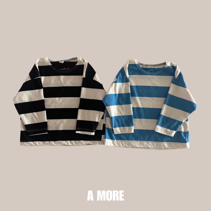 Amore - Korean Children Fashion - #discoveringself - Wood Stripe Tee