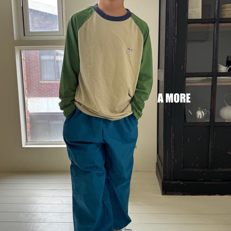 Amore - Korean Children Fashion - #discoveringself - Color Block Tee - 4