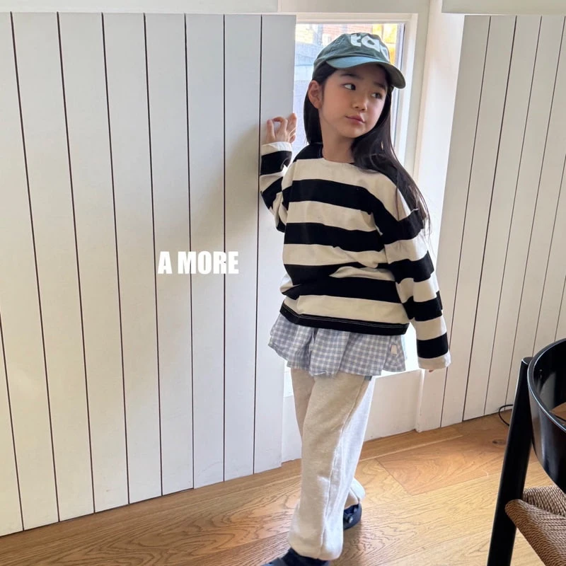 Amore - Korean Children Fashion - #fashionkids - Wood Stripe Tee - 2