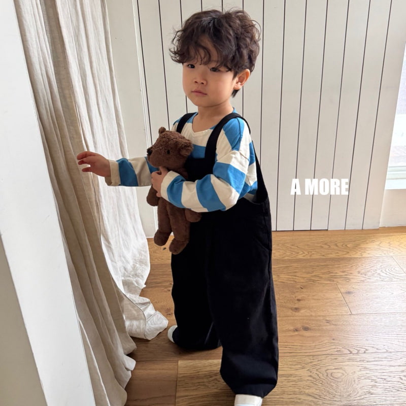 Amore - Korean Children Fashion - #kidsshorts - Wood Stripe Tee - 4