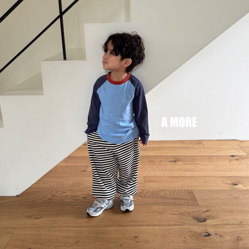 Amore - Korean Children Fashion - #kidzfashiontrend - Color Block Tee - 7