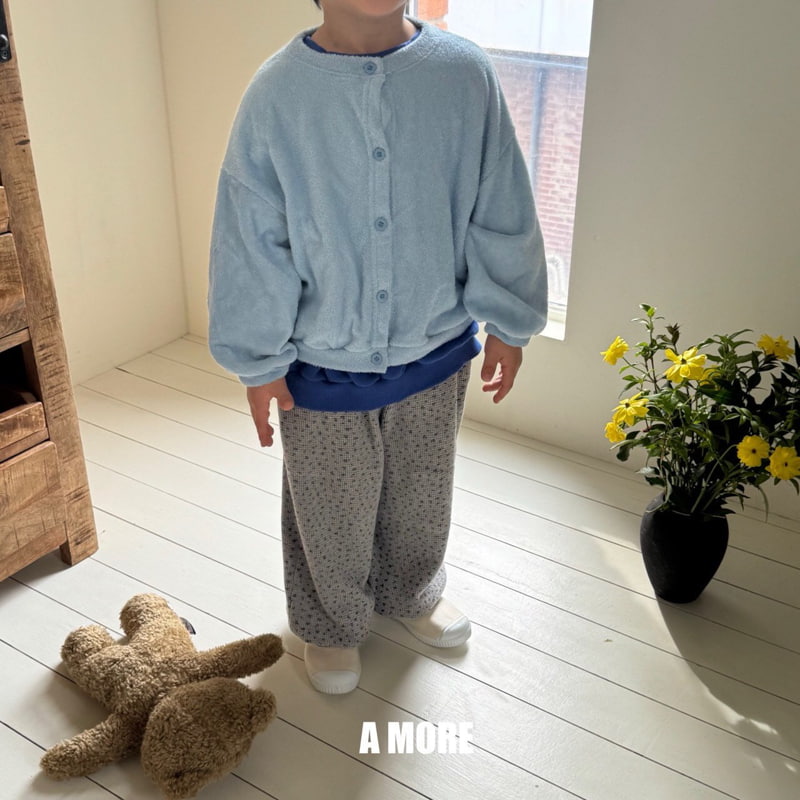 Amore - Korean Children Fashion - #littlefashionista - Fower Waffle Pants - 3