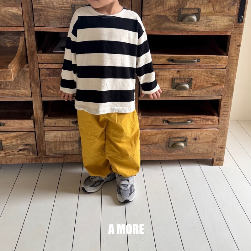Amore - Korean Children Fashion - #littlefashionista - Wood Stripe Tee - 7