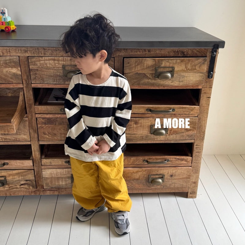 Amore - Korean Children Fashion - #magicofchildhood - Wood Stripe Tee - 8