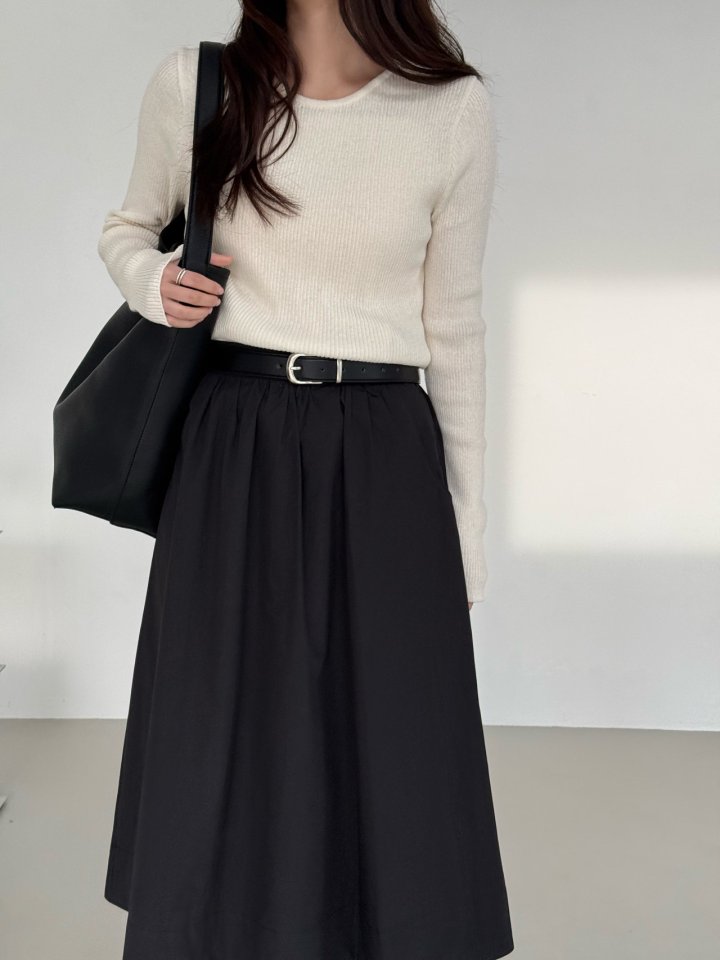 Amygrace - Korean Women Fashion - #momslook - Haper Lip Round Knit Pullover - 7
