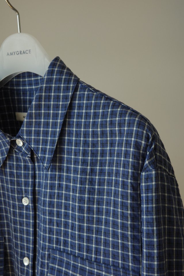 Amygrace - Korean Women Fashion - #womensfashion - Burkin Check Shirt - 4