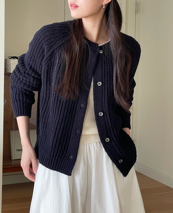 Amygrace - Korean Women Fashion - #momslook - Pico Cardigan - 3