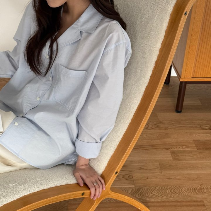 Amygrace - Korean Women Fashion - #womensfashion - Step Collar Shirt - 4