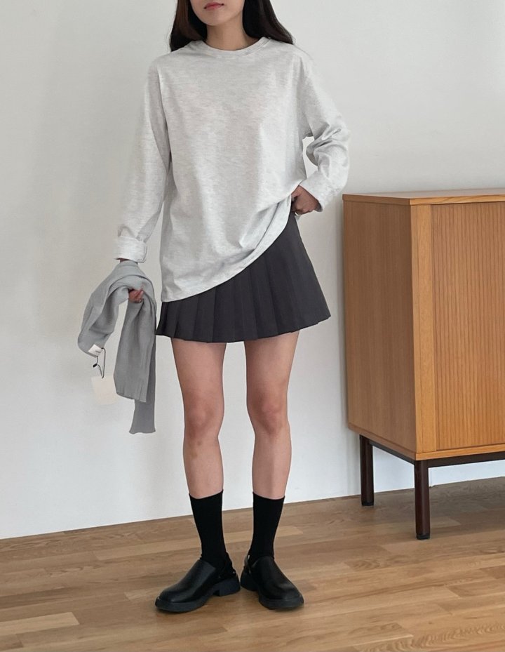 Amygrace - Korean Women Fashion - #momslook - Bon Jour Loosefit Tee - 5