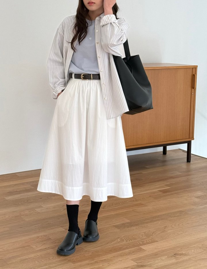 Amygrace - Korean Women Fashion - #momslook - Diaen Banding Hule Skirt - 6