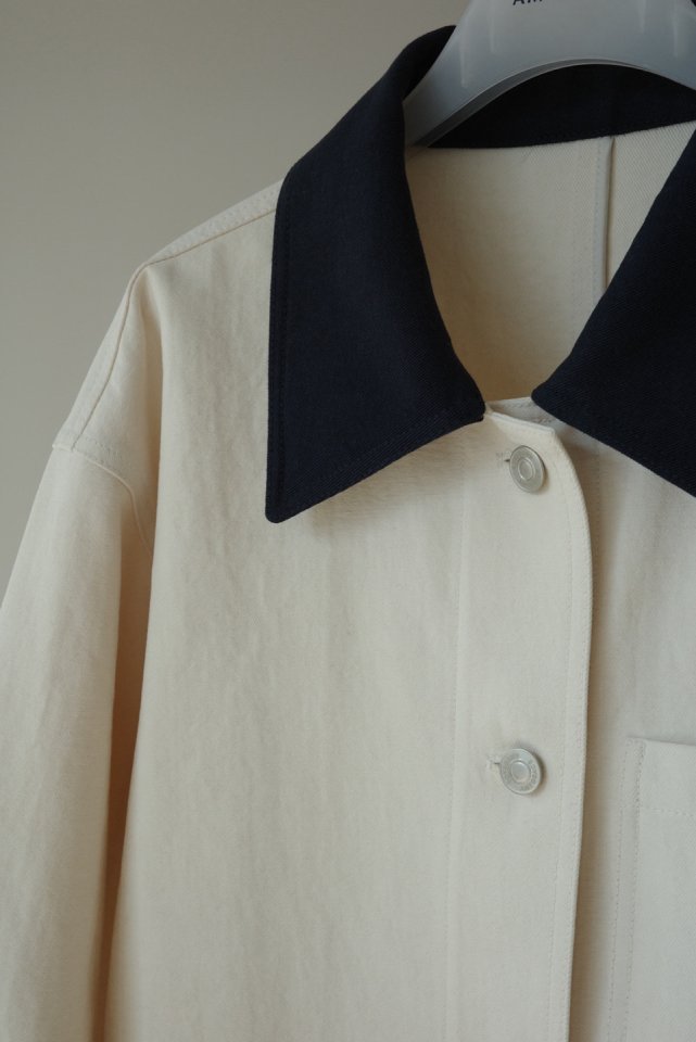 Amygrace - Korean Women Fashion - #momslook - French Cotton Work Jacket